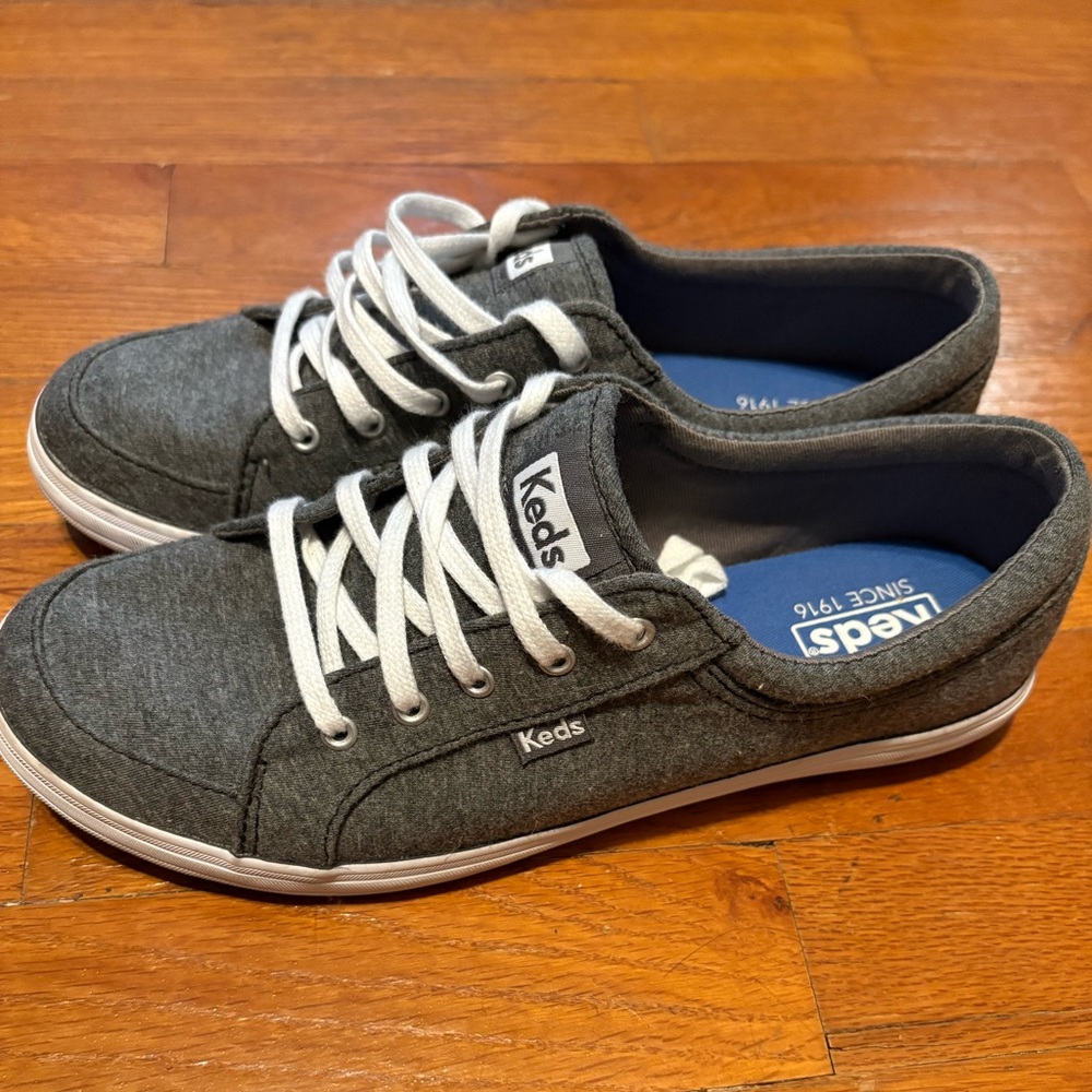 Keds Charcoal Sneakers with White Laces